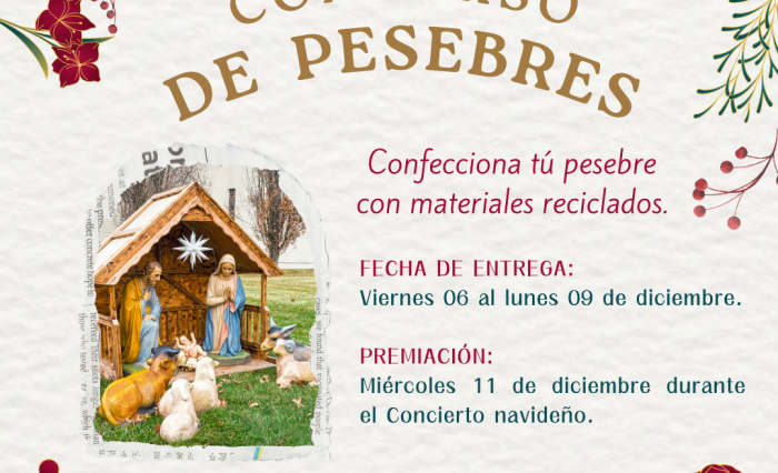 Confecciona tú pesebre con materiales reciclados.