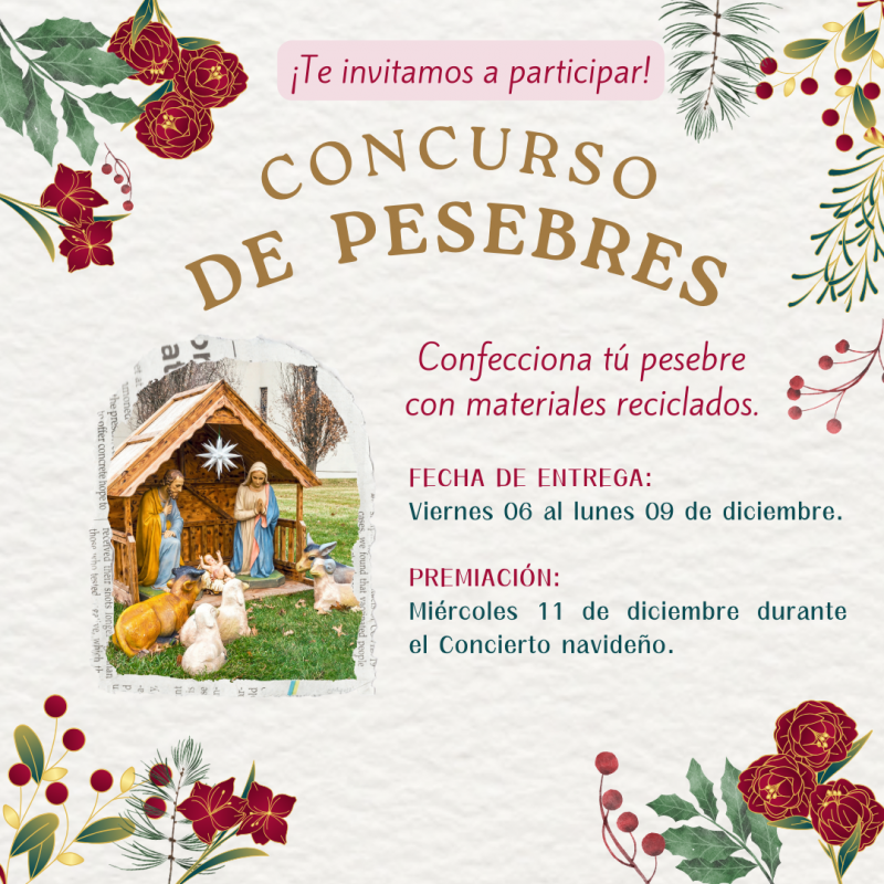 Confecciona tú pesebre con materiales reciclados.